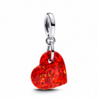 PANDORA Charm Colgante Corazón Rojo Opalescente 793348C01