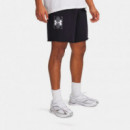Pantalon Corto Rival Terry Logo de 8  UNDER ARMOUR