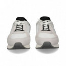 Talon Negro Dep.ante+piel Blanco  CALVIN KLEIN