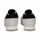 Talon Negro Dep.ante+piel Blanco  CALVIN KLEIN