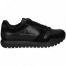 Deportivo Ante+piel Negro  CALVIN KLEIN