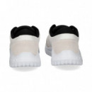 Talon Negro Dep.ante+piel Blanco  CALVIN KLEIN