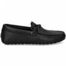Conductor Lazo Piel Negro  HUGO BOSS