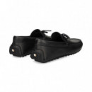 Conductor Lazo Piel Negro  HUGO BOSS