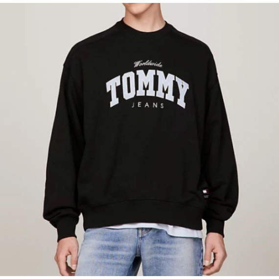 Sudadera TOMMY JEANS Boxy Negra