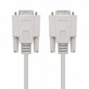 Cable Serie NANOCABLE RS232 DB9/M - DB9/H 3M White