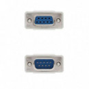 Cable Serie NANOCABLE RS232 DB9/M - DB9/H 3M White