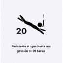 CASIO MTD-1053D-1A – Reloj Diver Negro 200M con Bisel y Brazalete de Acero