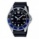 CASIO MDV-107-1A2V – Reloj Diver Azul Wr 200M con Correa de Resina