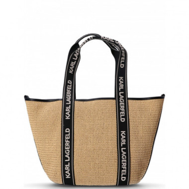 KARL LAGERFELD - K Essential Raffia Bag - 106 - A1W46074/106