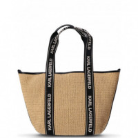 KARL LAGERFELD - K Essential Raffia Bag - 106 - A1W46074/106
