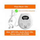 DENVER Reproductor CD Discman DMP-395W Blanco