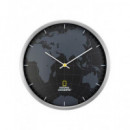 BRESSER Reloj de Pared National Geographic 30CMS