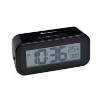 BRESSER Despertador Mytime Amber Negro