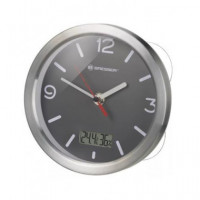 BRESSER Reloj de Baño Termohigrometro Gris 8020116