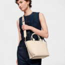 Bolso Capazo Pequeño la Rue New Beige de TOUS