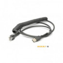 Metrologic Cable USB Rizado 53235B para Lector Codigos Serie MS-9500  HONEYWELL
