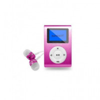 SUNSTECH Reproductor MP3 Dedalo Iii Rosa 4GB, Radio Fm, Auriculares Incluidos