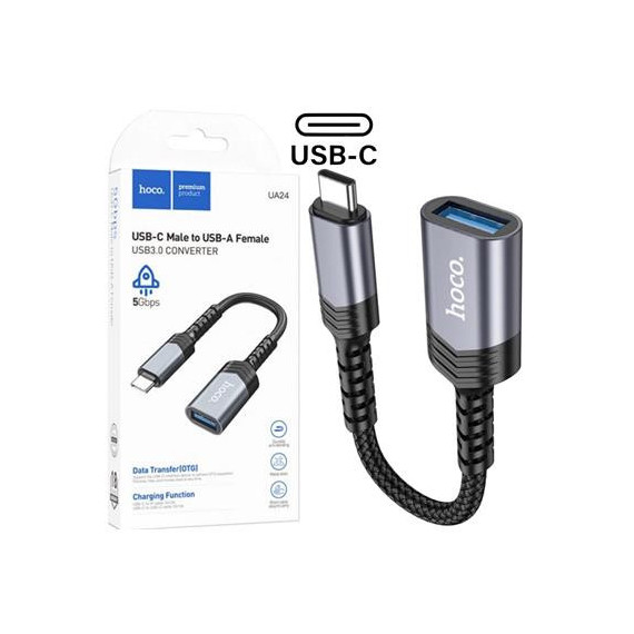 HOCO Adaptador Tipo C/m a USB 3.0 UA24 Otg