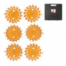 Balizas de Luces Led de Emergencia 6 Pcs PAMACON