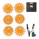 Balizas de Luces Led de Emergencia 6 Pcs PAMACON