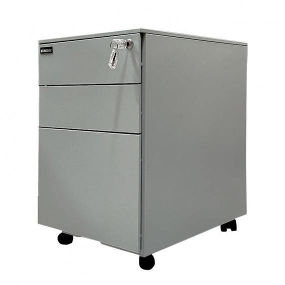 Cajonera de Oficina Gris 3 Gavetas AIRMEC 60X39X50 Cm