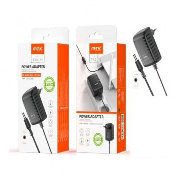 MTK Cargador Universal 18W TA0371 para Router / Lcd / Portatil 9V 2A 5.5X2.1MM / 0053712