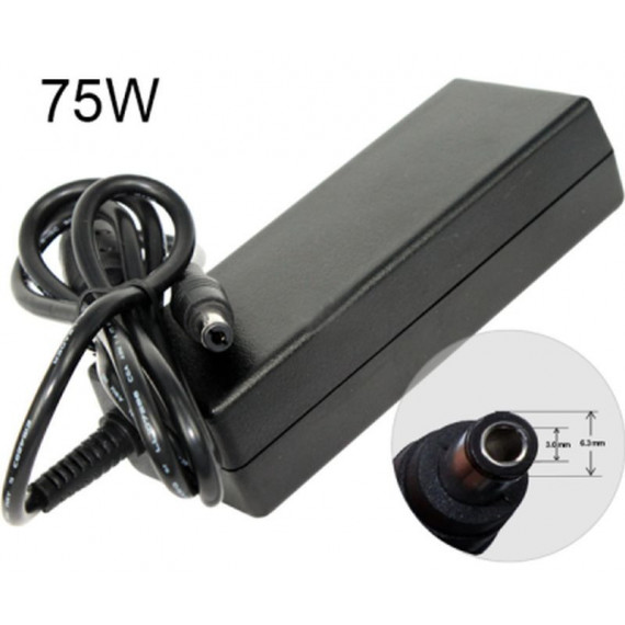 Cargador para Portátil Toshiba 75W 15V 5A 6.3 Mm X 3.0 Mm / 3064