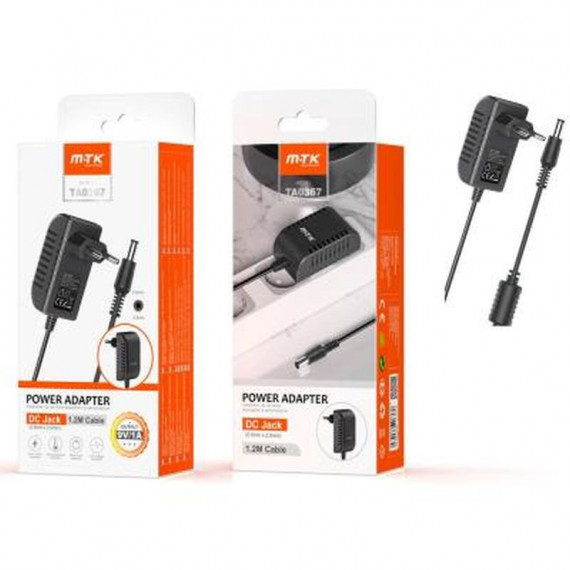 MTK Cargador Universal 9W TA0367 para Router / Lcd / Portatil 9V 1A 5.5X2.5MM / 0053672