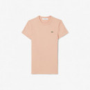 Camiseta de Canalé de Algodón de Corte Ajustado de LACOSTE