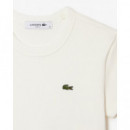 Camiseta de Canalé de Algodón de Corte Ajustado de LACOSTE