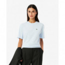 Camiseta de Corte Holgado de Algodón Suave de LACOSTE