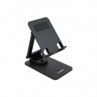 Soporte Sobremesa TOOQ Ajustable para Smartphone/tablet hasta 13 Black