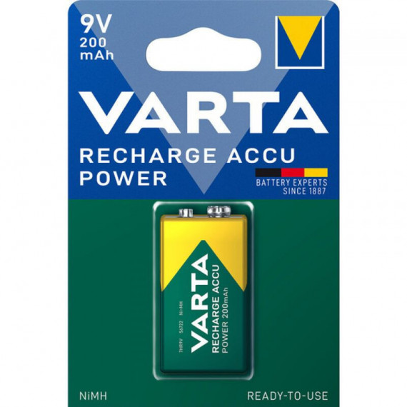 VARTA Pila Recargable VAR55081 HR22 9V 200MAH *1