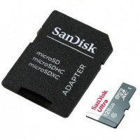 SANDISK Tarjeta Micro Sd Ultra 128GB Microsdxc con Adaptador Clase 10/ 80MBPS