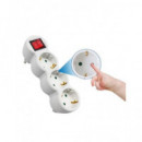 ELBAT Regleta 3 Enchufes con 1XUSB/1XTIPO C