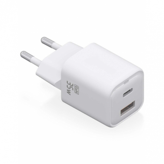 ULTRAPIX Cargador Gan con 1 Puerto Usb-c y 1 Puerto Usb-a de 35W GAN11