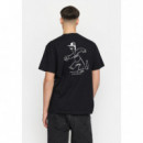 Camisetas Hombre Camiseta REVOLUTION 1387 Pet Black