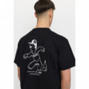 Camisetas Hombre Camiseta REVOLUTION 1387 Pet Black