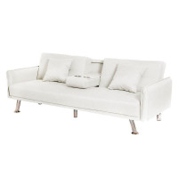 Sofá Cama Blanco MOMI 210X85X80 Cm