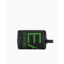 Washbag With Oversized Logo Black/vibrant Green  EA7 EMPORIO ARMANI 7