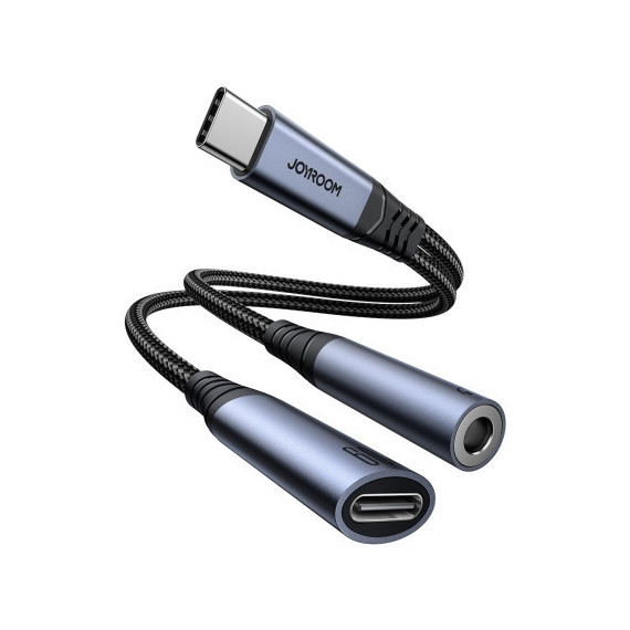 Cable Adaptador de Audio 2 en 1 Usb-c a Usb-c + 3,5MM  JOYROOM