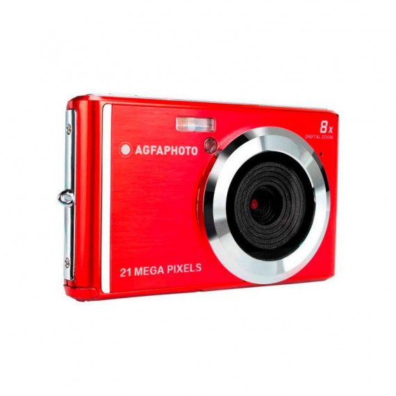 Cámara de Fotos Digital compacta AgfaPhoto DC5200 Roja
