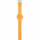 CASIO MQ-24B-9BEF Reloj Analogico, Resistente Al Agua, Correa de Resina Naranja