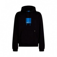 Sudadera con Capucha y el Logotipo Cuadrado de Klj  KARL LAGERFELD JEANS - Guanxe Atlantic Marketplace