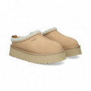 Zueco Plataforma Ribete ante Beige  UGG