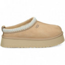 Zueco Plataforma Ribete ante Beige  UGG