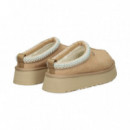 Zueco Plataforma Ribete ante Beige  UGG