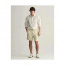 Pantalones Cortos Cotton-linen Shorts  GANT