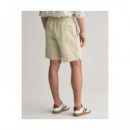 Pantalones Cortos Cotton-linen Shorts  GANT